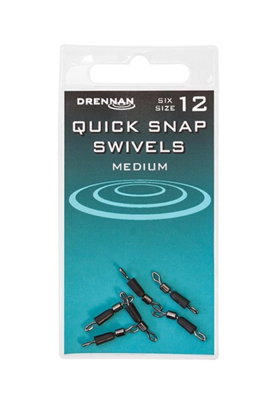 Rychlovýměnný obratlík Drennan Quick Snap Swivels 6ks
