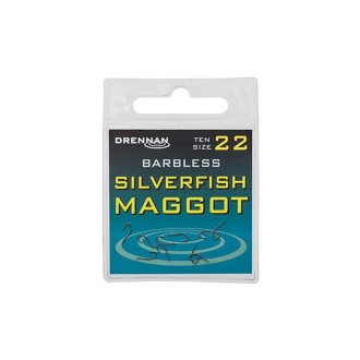 Drennan háčky bez protihrotu Silverfish Maggot Barbless vel. 14