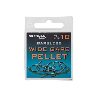 Drennan háčky bez protihrotu Wide Gape Pellet Barbless vel. 20