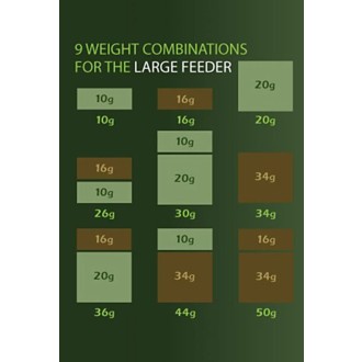 Drennan krmítko Variweight Feeder Large