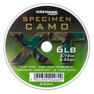 Drennan vlasec Specimen Camo XT 6lb, 0,23mm, 250m
