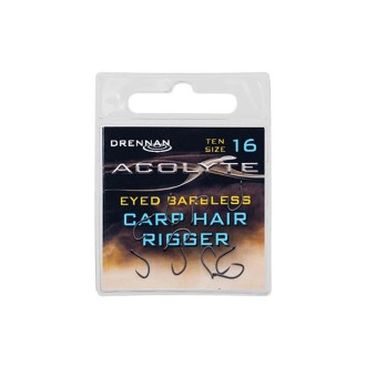 Drennan háčky Acolyte Carp Hair Rigger Barbless vel.16
