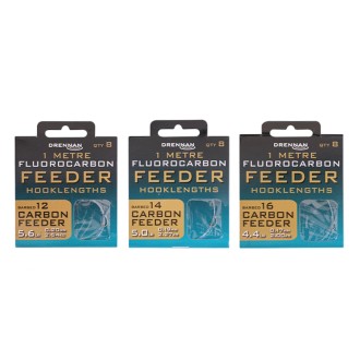 Drennan návazce Fluorocarbon Feeder Carbon Feeder vel.16 / 4,4lb