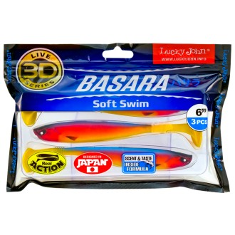 Lucky John 3D Basara Soft Swim 6" barva PG08 -3ks