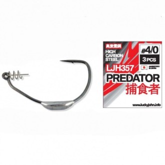 Lucky John háčky Predator Offset Hooks 357 vel. 10/0-14g
