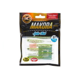 Lucky John 3D Makora Split Tail 3" barva 006 7ks