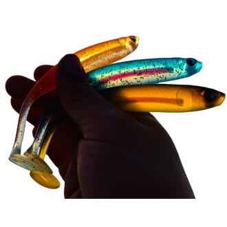 Lucky John 3D Makora Shad Tail 6" Blistr 3ks