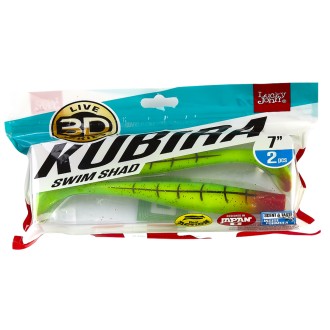 Lucky John 3D Kubira Swim Shad 7" Blistr 2ks