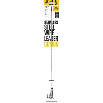 Lucky John ocelové lanko Stainless steel wire leader combo 7x7, 1ks