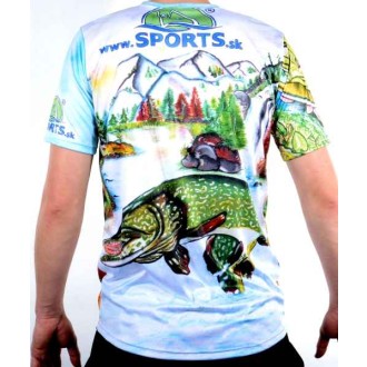 Dres SPORTS malovaný - štika