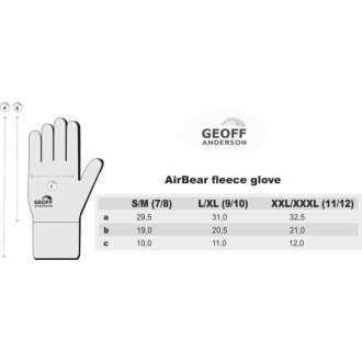 Fleece rukavice Geoff Anderson AirBear