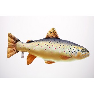 POLŠTÁŘ VE TVARU RYBY – PSTRUH HNĚDÝ 62 CM
