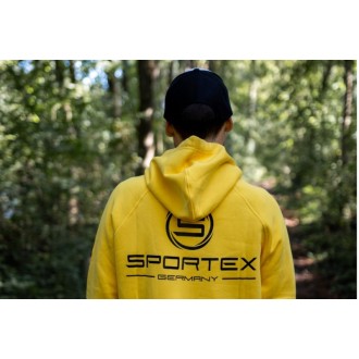 Mikina Sportex s kapucí žlutá