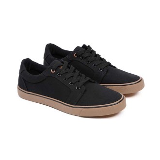 Boty Fox Black Canvas Shoe