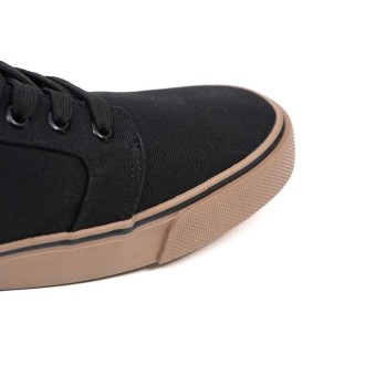 Boty Fox Black Canvas Shoe