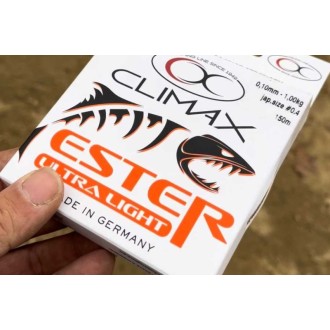 Přívlačový silon CLIMAX ESTER Japan Ultra Light transparent 150m