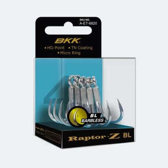 Trojháček BKK Raptor-Z Barbless 5ks