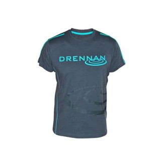 Triko Drennan T-Shirt Grey/Aqua