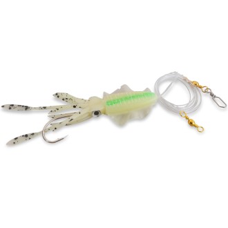 Aquantic návazec Octopus Leader Rig Chartreuse Luminous