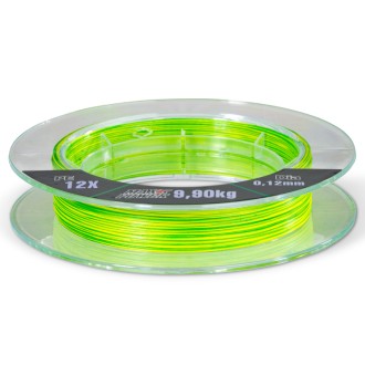 Saenger šňůra Hi-Vis Tiger Braid 12X 0,20mm 17,3kg 150m Yellow Green