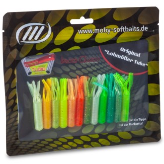 Moby Tube nástraha Green Purple Flakes 9cm 8ks