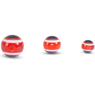 Doiyo skleněné korálky s okem Red 10mm 10ks