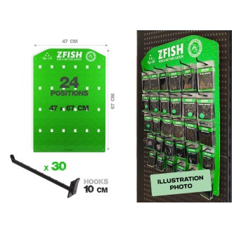 ZFISH Akční Set Kaprových Háčků +  Prodejní Tablo Zdarma!