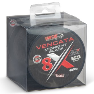 Uni Cat šňůra Vencata Midnight Black 8X 400m 0,37mm 34kg