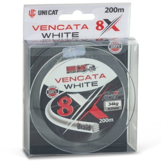 Šňůra Uni Cat Vencata White 8X 200m