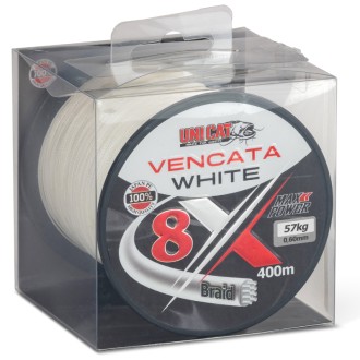 Uni Cat šňůra Vencata White 8X 400m 0,50mm 48kg
