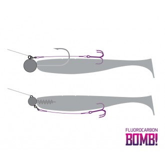 Návazec Delphin Bomb! Twisto Rigs Fluorocarbon 3ks