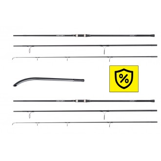 2x Prut Mivardi Vector MK2 FC 360H 3,60m 3,00lb 3díly Eva + Vrhací tyč Mivardi Carbo stick XL