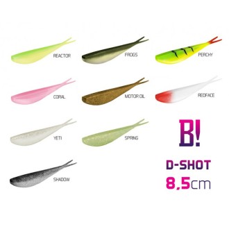 Umělá nástraha BOMB! D-SHOT / 5ks 8,5cm/REDFACE
