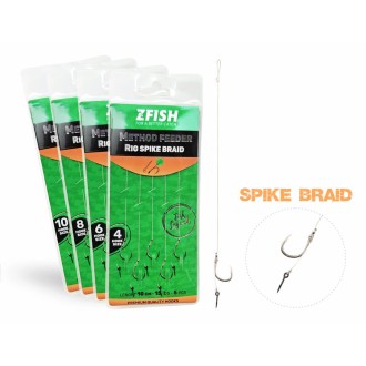 ZFISH Návazec Method Feeder Rig Spike Braid 5 ks