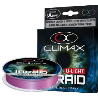 Pletená šňůra Climax iBraid U-Light fluo-fialová 135m