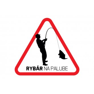Rybářská samolepka SK Kaprař na palubě