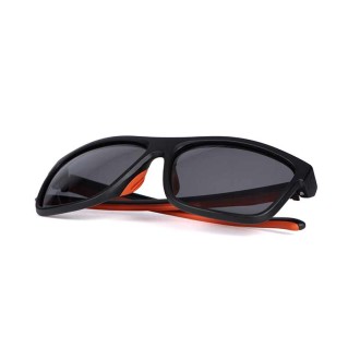 Fox Collection Black & Orange Shades – Grey Lens