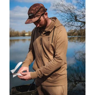 Mikina Fox Collection LW Zip Hoody Tan Ltd