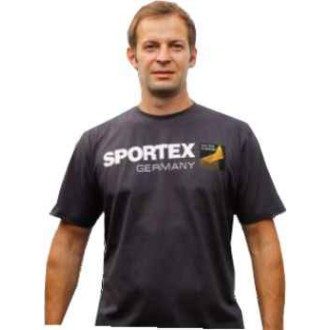 Tričko Sportex T-Shirt s velkým logem tmavě šedé