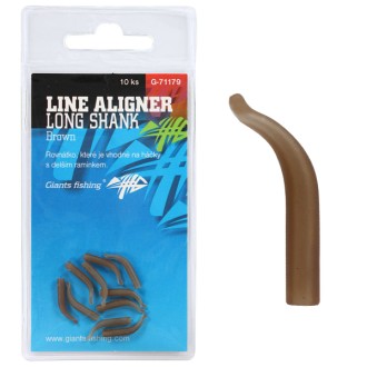 Rovnátka na háček Giants Fishing Line Aligner Shank Large Brown (Hook 2-6) 10ks