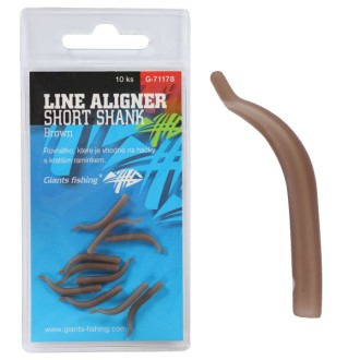 Rovnátka na háček Giants Fishing Line Aligner Shank Large Brown (Hook 2-6) 10ks
