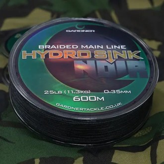 Gardner Splétaná šňůra Hydro-Sink Noir Distance