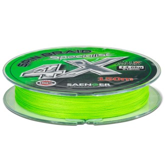 Saenger šňůra Specialist Spin Braid 4X 0,23mm 16,9kg 150m Fluo Green