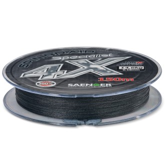 Saenger šňůra Specialist Spin Braid 4X 0,21mm 15,8kg 150m Black