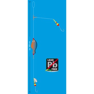 Aquantic návazec Flatfish Spoon Rig Special Blue
