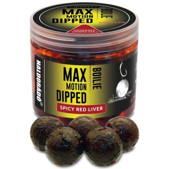 Haldorádó Boilies Dipped Max Motion 80g 20mm Pikantní červená játra