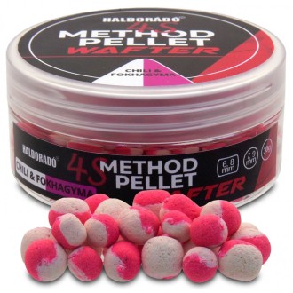Haldorádó Pelety 4S Method Pellet Wafters 30g 6+8mm/7+9mm Chilli-Česnek
