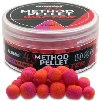 Haldorádó Pelety 4S Method Pellet Wafters 30g 6+8mm/7+9mm Papaya-Mango