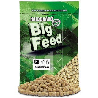Haldorádó Pelety Big Feed C6 Pellet 700g 6mm Tygří ořechy