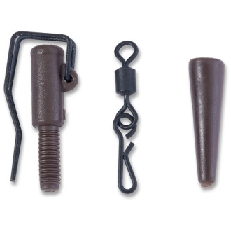 Bezpečnostní klip Anaconda Quick Change Easy Lock Lead Clip hnědá 5ks